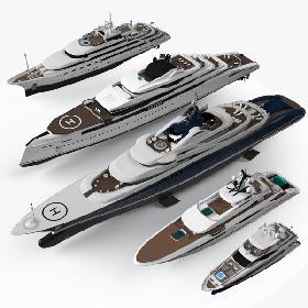 3D Yacht Collection model